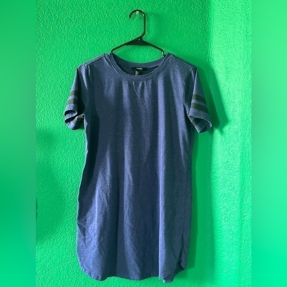 FOREVER 21 Blue T-Shirt Dress Size Small - Picture 1 of 4